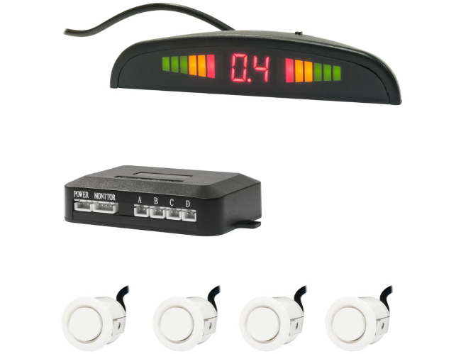 Парковочный радар Swat PT124W  (White) 4 дат, 18.5