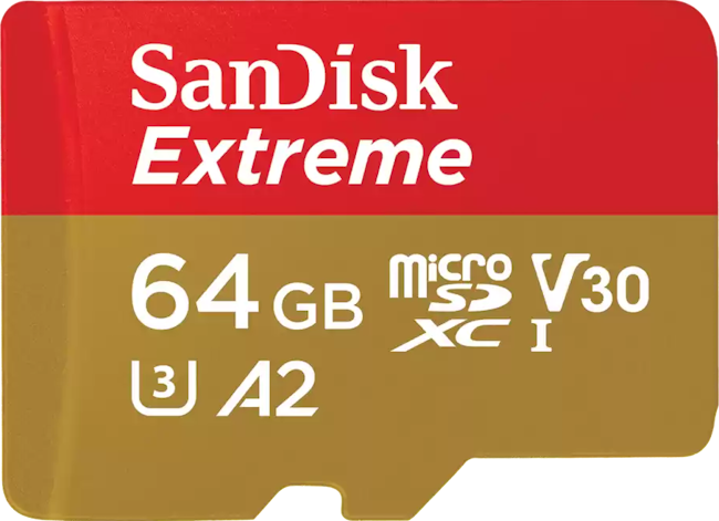 microSD 64GB SanDisk Extreme 170/80 MB/s+SD адапте